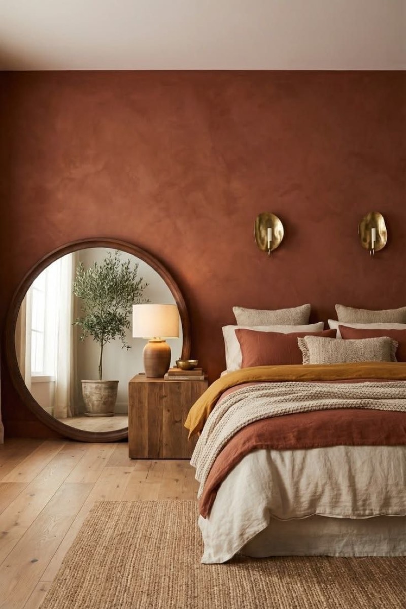 Terra clay plaster wall